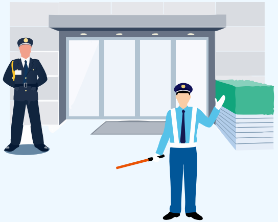 警備業務スタッフのイラスト