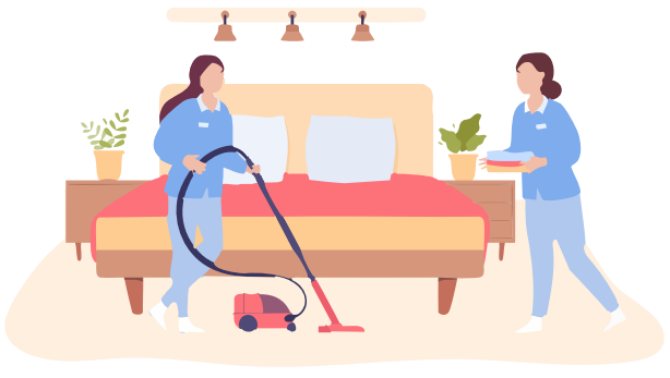 警備管理スタッフのイラスト