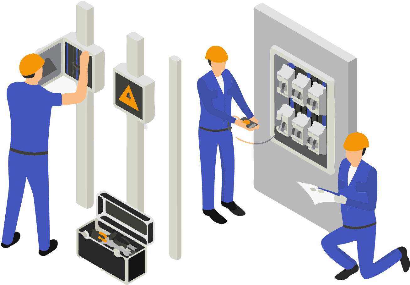 警備管理スタッフのイラスト